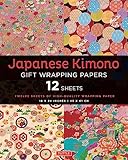 Japanese Kimono Gift Wrapping Papers: 18 x 24 inch (45 x 61 cm) Wrapping Paper