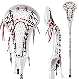 Newitts England Lacrosse 6065 Unisex Complete Stick [Each] • 40" Complete Stick • Made from 6065 Aluminium • Approved by England Lacrosse (White)