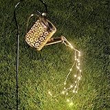 BEPER P207ILO002 Solar Decorative Garden and Patio Lamp, Cascade Lighting with 36 LED Mini-Lights, 80 cm Rod with Double Peg, Rustproof, Rechargeable, IP44