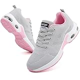 Womens Trainers Running Shoes Air Cushion Arch Support Sneakers Platform Trainers Ladies Walking Shoes Mesh Breathable Lightweight Sport Sneakers Outdoor Gym Athletic Tennis Jogging