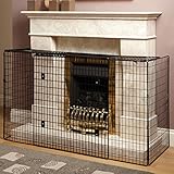 Fireplace Extending Extendable Nursery Child Safety Fireguard Firescreen Black
