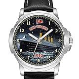 RMS TITANIC WHITE STAR LINE MEN'S GENTS WRIST WATCH ANNIVERSARY BIRTHDAY CHRISTMAS BEST GIFT ENGRAVED