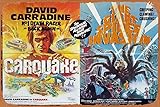Zuhhgii Vintage Classic Old Movie CARQUAKE GIANT SPIDER INVASION Double Bill Sci Fi British Quad Movie poster Film Poster Metal Tin Sign TV Poster Gift Karaoke Bar Pub Club Decorative Wall Plates Man