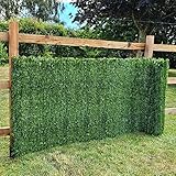 Artificial Conifer Hedge Plastic Privacy Screening Garden Fence 1m High x 3m Long (3ft 3" x 9ft 10")
