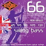 Rotosound RDB665LD Stainless Steel Roundwound Bass Guitar Strings Double Ball-End, Standard Gauge 45 / 65 / 85 / 105 / 130