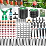 Forever Speed 315 Pcs Irrigation System Kit Garden Watering System,60 m + 15 m Irrigation Pipes,Drip Irrigation System Automatic Irrigation System for Greenhouse, Yard, Lawn, Plant