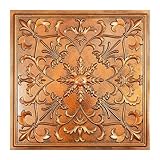 Rustic Farmhouse Tin Ceiling Tiles Vintage Peel and Stick Design for Kitchen or Bathroom Pack of 10 Archaic Copper Panels