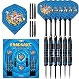 Bullseye Brass Steel Tip Darts Set | Gift Set | 2 Sets of Darts (D1166)