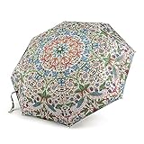 Morris & Co. Fulton Minilite Umbrella, Strawberry Thief Cream Print, Strong Lightweight Wind Resistant Frame