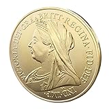 Queen Victoria Commemorative Coin - 2024 British Royal Coin with Queen Victoria's Portrait, Gold-Plated Medal