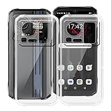 HGJTFANY Phone Case for Hotwav Hyper 7 Pro (6.60"), 360° Drop TPU Protection Shell, [2 pieces] Ultra-Thin Soft Silicone Shockproof Bumper Case for Hotwav Hyper 7 Pro - Clear + Clear