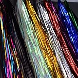 10 PCS Random Colors 1mm Width Flashabou Tinsel Flat Mylar for Fishing Flies Making