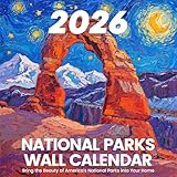 National Parks Calendar 2026 – Artistic Oil Painting Style Monthly Wall Calendar 12-Month Scenic Art Wall Calendar, 12" x 12", Perfect National Park Gifts (Starry 2026)