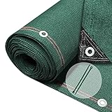 VOUNOT Privacy Netting 1.8×10m Garden Screening 230 g/m² HDPE Shading Net, 95% Shading Rate UV-resistant, Tear-Resistant Windbreak Fencing with Holes and Cable Ties, Green