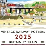 Vintage Railway Poster Art National Calendar 2025
