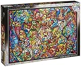 Disney Stained Art Jigsaw Puzzle[1000P] All Stars Stained Glass (DS-1000-764)