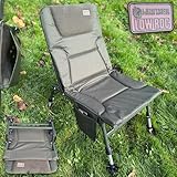 LIDSTERS LOW ROC CARP COARSE FISHING STURDY CHAIR MUD FEET PHONE POUCH PADDED