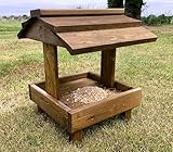 Wooden Wild Bird Ground Feeder Bird Table Feeding Tray
