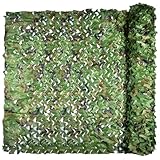 iunio Camouflage Netting, Camo Netting Camouflage Net Bulk Roll Army Camouflage Netting Lightweight Camo Net for Decorations, Hunting, Camping, Shooting, Car Cover, Sunshade(Woodland 1.5Mx2M)