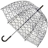 Orla Kiely Birdcage - Linear Leaf Ink - PVC Dome Umbrella