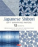 Japanese Shibori Gift Wrapping Papers: 12 Sheets of 18 x 24" (45 x 61 cm) Wrapping Paper: 18 x 24 inch (45 x 61 cm) Wrapping Paper