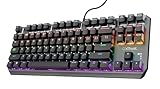 Trust Gaming GXT 834 Callaz TKL Mechanical Gaming Keyboard with UK Layout, Compact Tenkeyless Design (80%), Outemu Switches, Multicolour LED Lighting, USB Mechanical Keyboard for PC, Laptop, Mac
