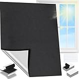 Feebee Blackout Blinds - No Drill Black Out Blinds Stick On, 200x145cm Temporary Blackout Blinds Cut to Size,Portable Blackout Window Cover for Travel,Velcro Black Out Fabric for Bedroom Skylight Roof