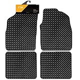 FSW - Tailored Mats - Fits FIAT Panda 2006-2011 - HEAVY DUTY 3mm Rubber Matting - Anti Slip Mat - Waterproof, Non Slip Car Floor Mat, with Anti Slip Backing - 4 Rubber Floor Mat Set
