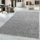 viceroy bedding NIZZA Modern Rugs Living Room Carpet Mat For Bedroom Large Area Rug Hallway Kitchen Extra Large Size Short Pile Flat Weave (160cm x 230cm (5.5ft x 7.5ft), Light Grey)