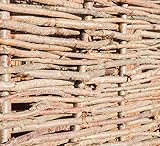 Papillon Premium Hazel Hurdle Woven Wattle Garden Fence Panel Fencing Panels 1.8m x 1.8m (6ft x 6ft)