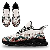 Custom Tribal Print Trainers - Breathable Lightweight Shoes for Men and Women - Personalised Walking and Running Sneakers