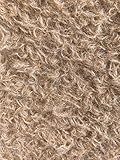 Steiff Schulte German 100% Alpaca Fur Fabric for Teddy Bears DIY, Backing 100% Cotton (25 * 35cm, 5490 Beige Curly)