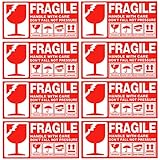 120Pcs Handle with Care Fragile Stickers Shipping Stickers Box Shipping Fragile Warning Sticker Box Packaging Label 50 x 90mm