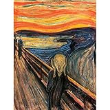 Wee Blue Coo Edvard Munch The Scream Old Master Painting Art Print Poster Wall Decor 12X16 Inch