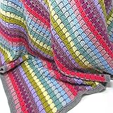 Vintage Rainbow Blanket Crochet Kit – all-inclusive gift for crochet lovers