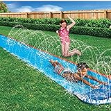 Kids Speed Blast Inflatable Water Slide - Summer Outdoor Fun with Sprinklers - 16fts