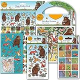 Paper Projects The Gruffalo Super Sticker Pack | Big Bundle for Scrapbooking and Decoration | Reusable on Non-Porous Surfaces,Blue,29.7cm x 21cm