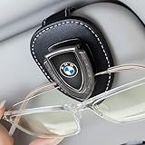 meisuH Car Sunglasses Holder for BMW X1 X3 X7 X5 X6 1 3 5 6 Series Z4 7 M Series,Glasses Holder for Vehicle,Visor Sunglasses Clip for Men Women,Clip-on Car Glasses Holder Black
