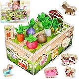 Montessori Wooden Sensory Toddler Toys: Toy for 1 2 3 Year Old Boys Girls | 1st Birthday Baby Gifts for 1-2 Year Olds | Babies 12+ Months Educational Learning Present Easter Gift Fine Motor Skills