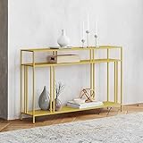 Console Table Modern Black Metal Display Unit with 2 Shelves Slim Console Table with Radiator Cover Small Bookcase for Hallway or Living Room