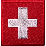 Switzerland Flag Embroidered Iron/Sew On Clothes Swiss Patch Jacket Bag Badge