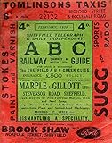 The Sheffield Telegraph & Daily Independent A B C Railway Tramway & Motor Bus Guide - February 1939