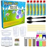 Desire Deluxe Slime Making Kit DIY Factory Complete Games Set Toys Science for Kids Age 4 5 6 7 8 9 Year Old Slime Lab Activator Ingredient Educational Learning Activity Toy for Boys and Girls Present
