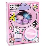 Quickdraw Hello Kitty Vending Machine Surprise Toy – Official Collectible Set with 10 Pastel Capsule Eggs & Character Pencil Toppers – Interactive Stationery Gift for Kids & Collectors