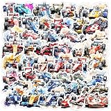 50 Pcs F1 Racing Stickers for Phone,Guitar,Laptop,Water Bottles,Skateboard,Luggage,Watercolor Nordic Style Stickers Waterproof Vinyl,Graffiti Decorate for Teens Girls Boys Child Motivate Gift