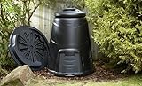 IPL 330 Litre Home Composting Compost Converter and Base Plate, Wind Proof Push Fit Lid and Extra Wide Side Hatch. 100% RECYCLABLE, 100% UK MANUFACTURED