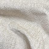 Fire Retardant Chenille Fabric Upholstery Fabric for Curtain Cushion Sofa Per Metre (Cream)