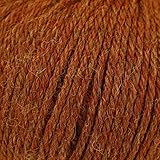King Cole 100% Pure Baby Alpaca Yarn Soft Double Knitting DK Wool 50g Ball (Rust - 697), Brown