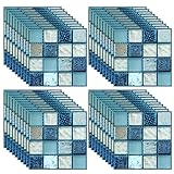 40 Pattern Tile Stickers - Retro Wall Tiles, Self-Adhesive, Kitchen Wallpaper, Mosaic, Decorative, Suitable for Bathroom & Kitchen