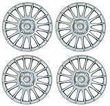 UKB4C Set of 4 14" Silver Wheel Trims/Hub Caps fits Citroen C1 C2 C3 Saxo